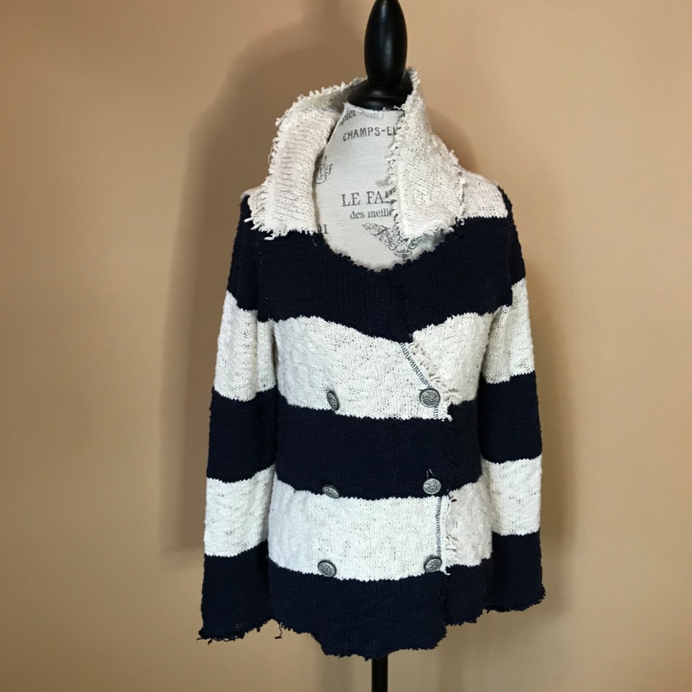 Free people striped sweater women's M